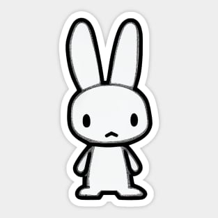 Minimalistic rabbit Sticker